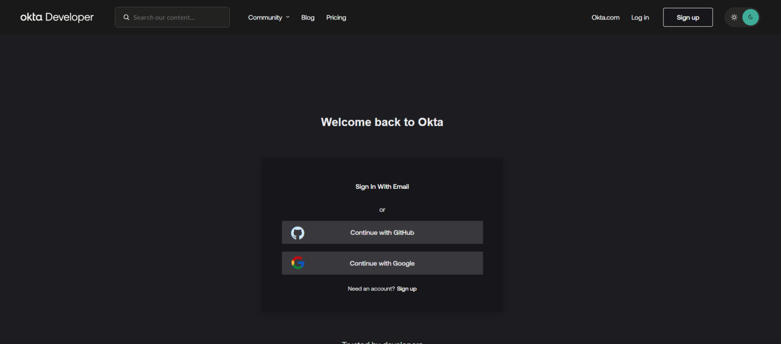 Okta Login